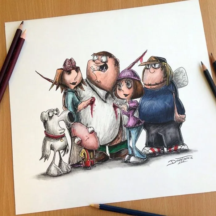 This Artist Transforms Your Favorite Character From Evil Beings That Will Destroy All Your Childhood Memories