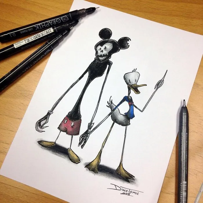 Artist Creepyfies 31 Of Your Favorite Cartoon Characters And They Will Give You Chills