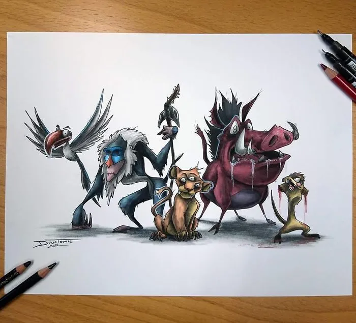 Artist Creepyfies 31 Of Your Favorite Cartoon Characters And They Will Give You Chills