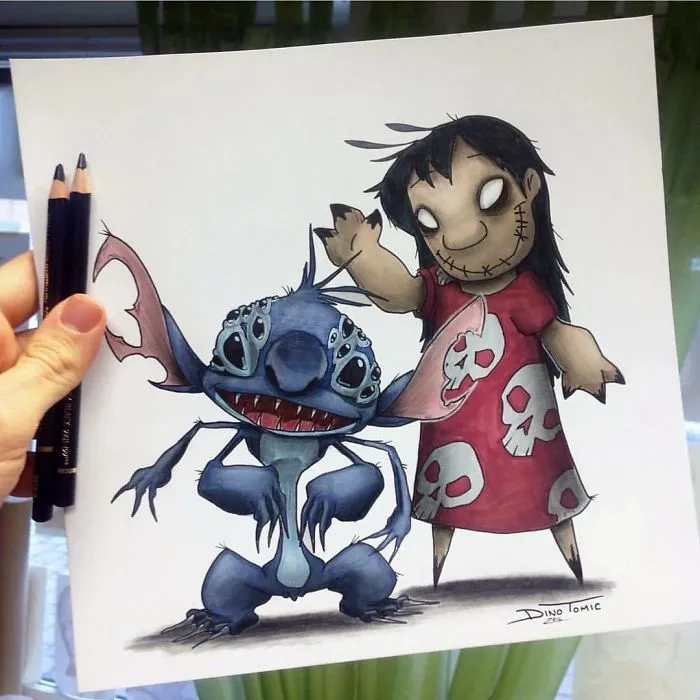 Artist Creepyfies 31 Of Your Favorite Cartoon Characters And They Will Give You Chills