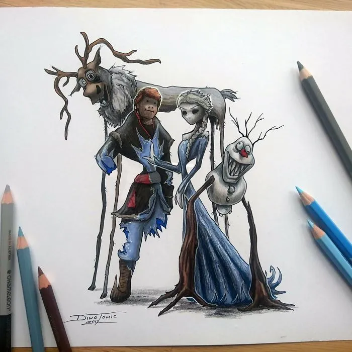 Artist Creepyfies 31 Of Your Favorite Cartoon Characters And They Will Give You Chills