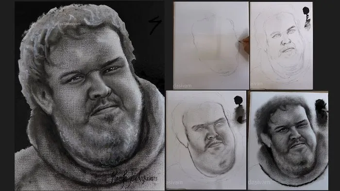 Speed Painting Of Hodor - Game Of Thrones