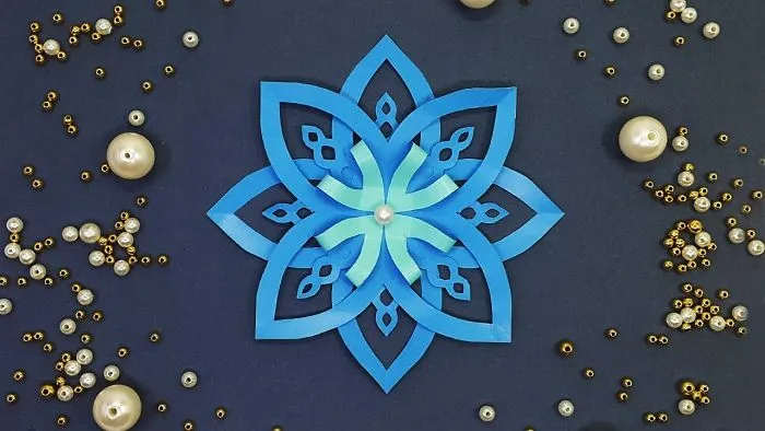 Easy Paper Stars For Christmas (Paper Snowflakes) | Diy Christmas Decoration Ideas