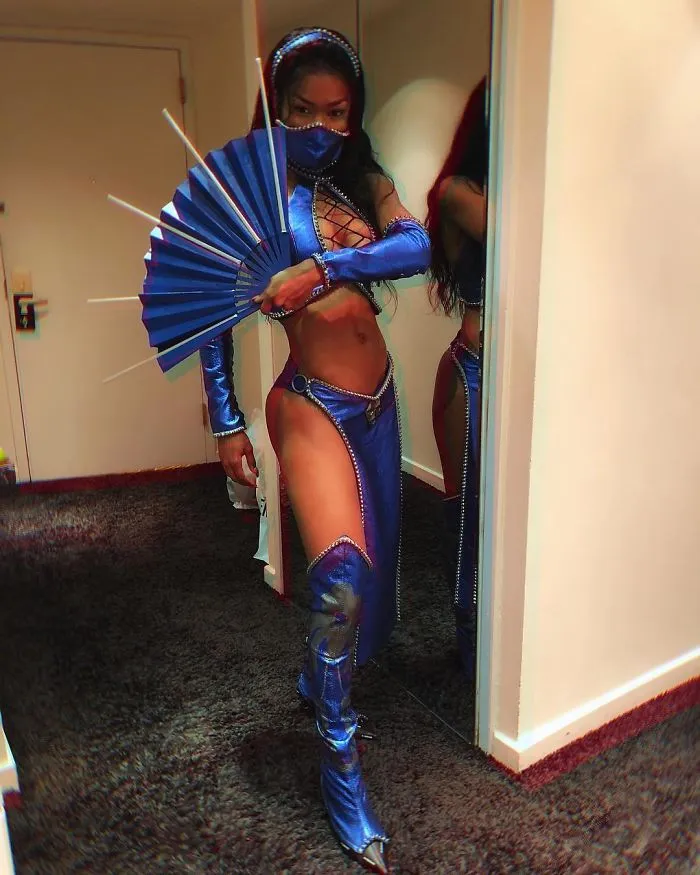 Teyana Taylor como Kitana de Mortal Kombat