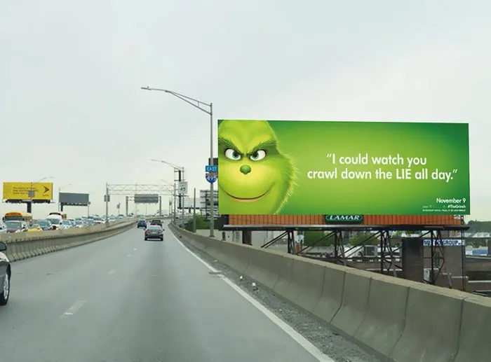 This Billboard Campaign To Promote The New Grinch Movie Is Hilariously Roasting Various Cities Of America