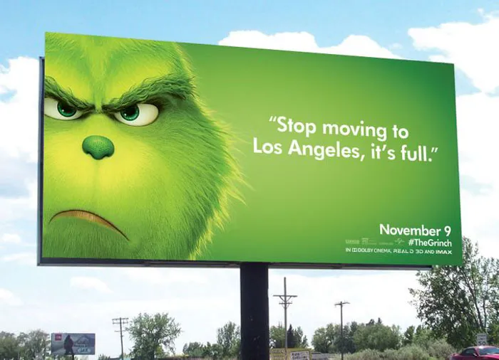 This Billboard Campaign To Promote The New Grinch Movie Is Hilariously Roasting Various Cities Of America
