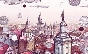 I Drew Lublin With Linear Art And Textures