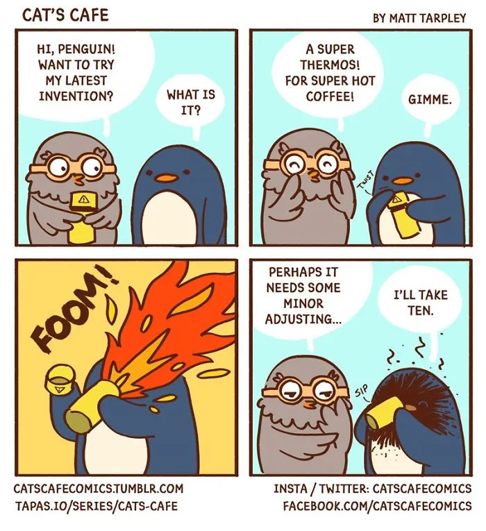 My 47 Wholesome 'Cat's Café' Comics That Will Make Your Day