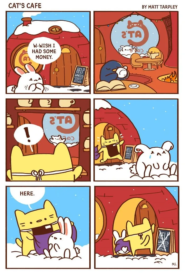 My 47 Wholesome 'Cat's Café' Comics That Will Make Your Day