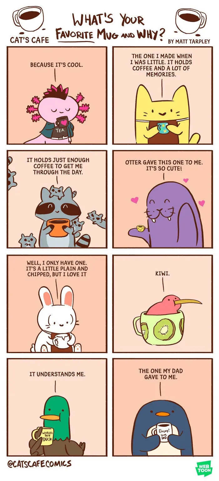 My 47 Wholesome 'Cat's Café' Comics That Will Make Your Day