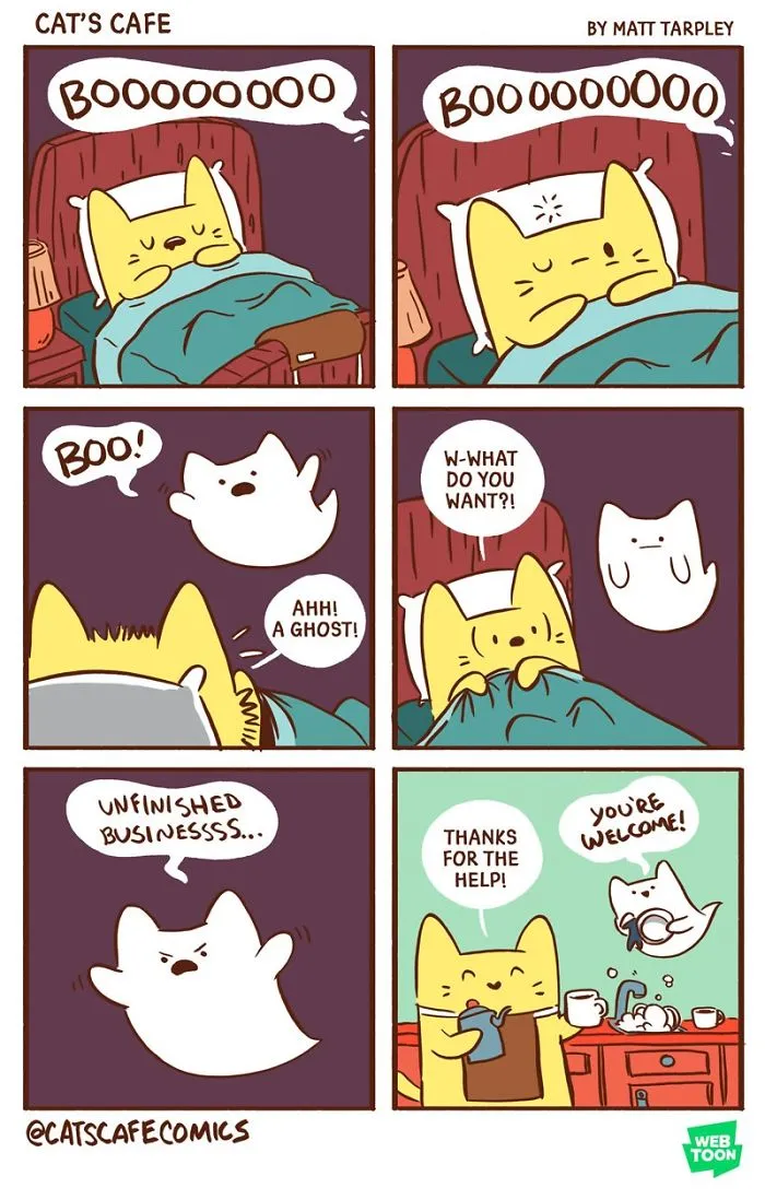 My 47 Wholesome 'Cat's Café' Comics That Will Make Your Day