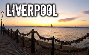 Amazing Liverpool Sunset Across The Mersey