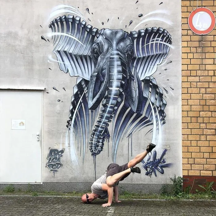 German Artist Takes Street Art To Another Level With His 34 ‘Sliced’ Animals
