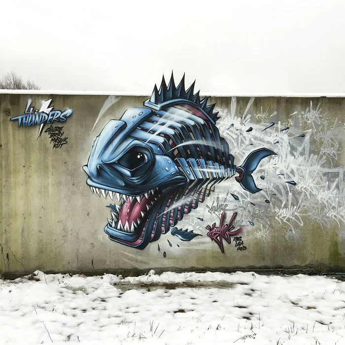 German Artist Takes Street Art To Another Level With His 34 ‘Sliced’ Animals