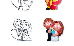 I Made My Sketches Into Fridge Magnets To Impress My Wife!