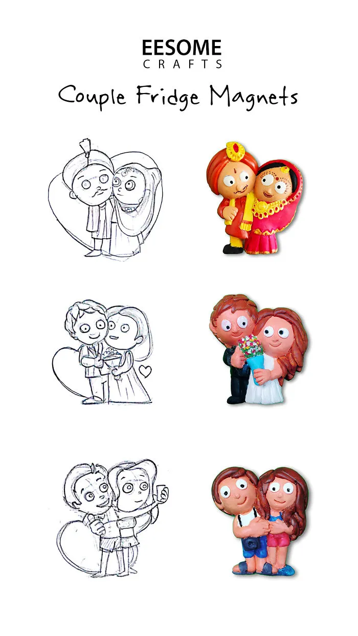 I Made My Sketches Into Fridge Magnets To Impress My Wife!