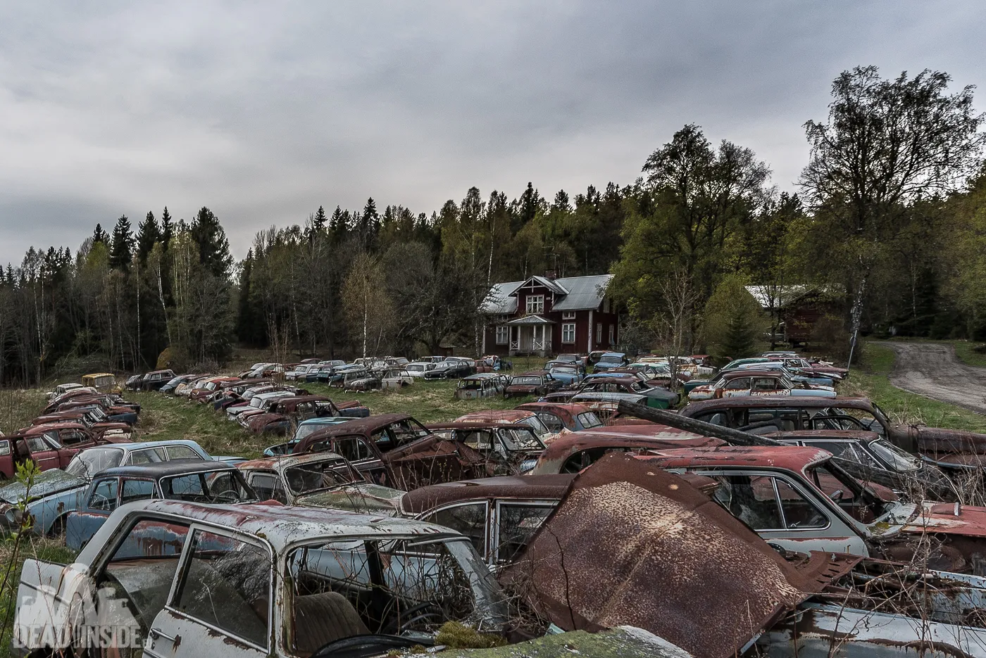 Amazing Car Necropoly In Sweden