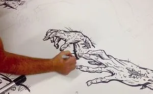 14 Sharpies & 40 Hours For My Giant Hand-Drawn Photo Booth.