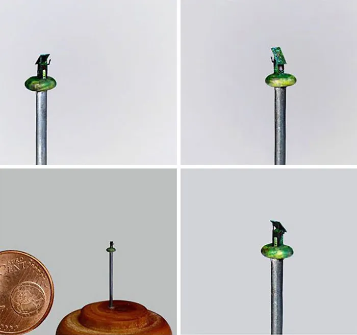 Hut On The Sewing Pin