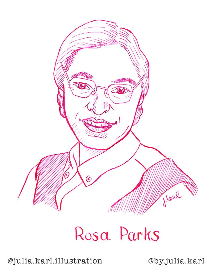 I Challenged Myself To Draw 31 Portraits Of Strong Female Role Models For This Year's Inktober