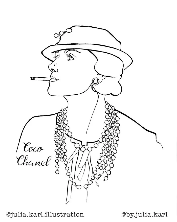 I Challenged Myself To Draw 31 Portraits Of Strong Female Role Models For This Year's Inktober