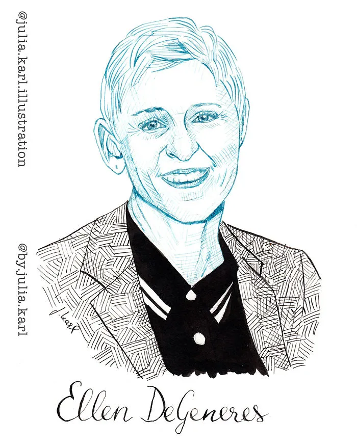 I Challenged Myself To Draw 31 Portraits Of Strong Female Role Models For This Year's Inktober