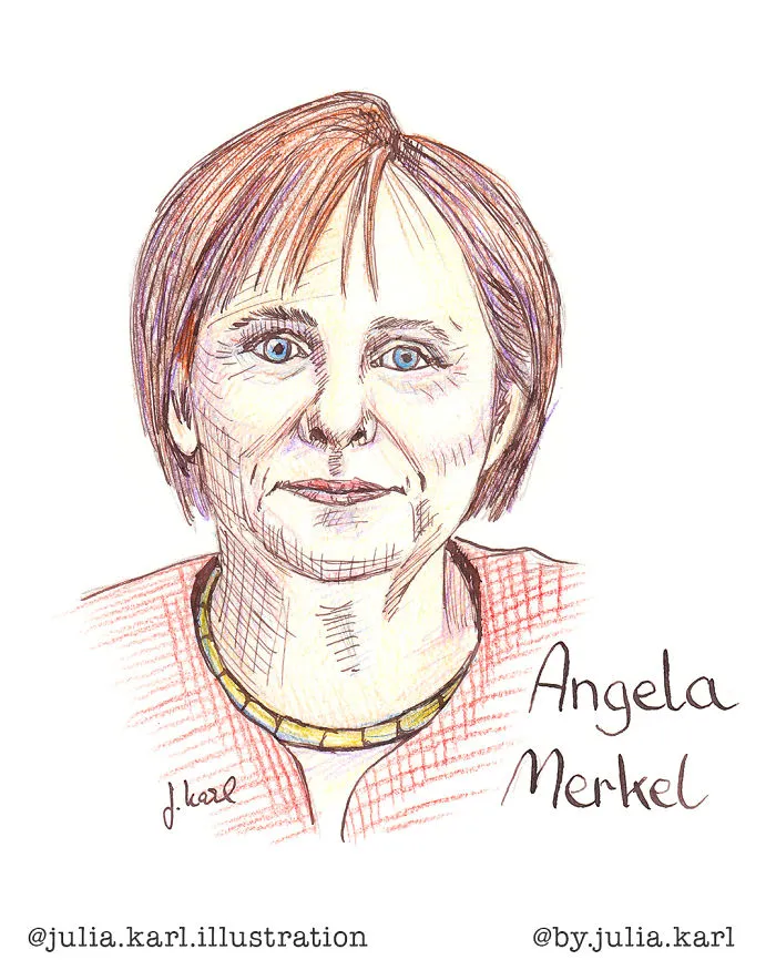 I Challenged Myself To Draw 31 Portraits Of Strong Female Role Models For This Year's Inktober