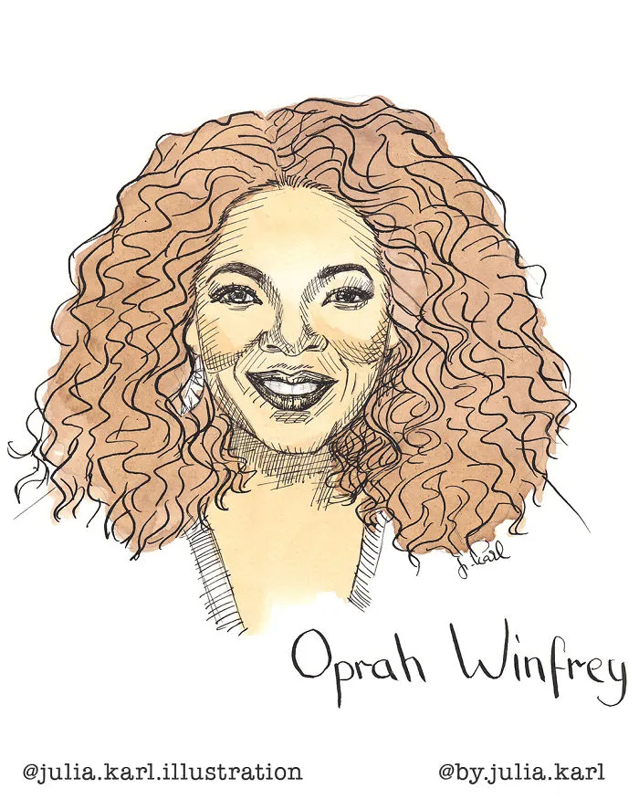 I Challenged Myself To Draw 31 Portraits Of Strong Female Role Models For This Year's Inktober