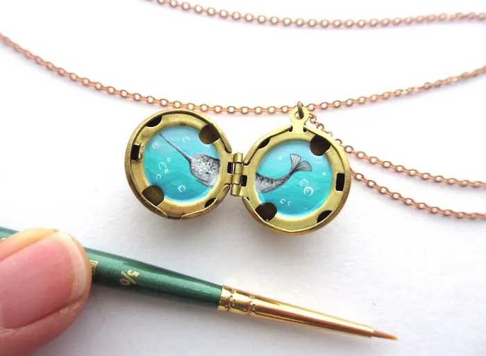 I Paint Adventure Portals That Fit Into Lockets And Compasses