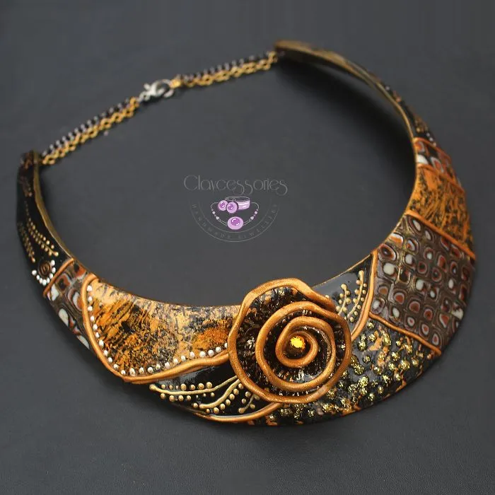 I Use Polymer Clay To Reproduce Fragments Of Gustav Klimt's Paintings