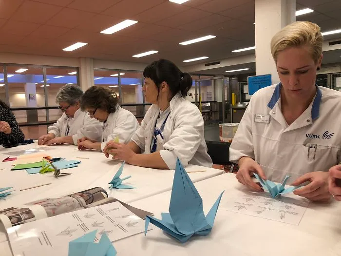 This Amsterdam Hospital Staff Folded 1.000 Paper Cranes To Help Patients Sleep