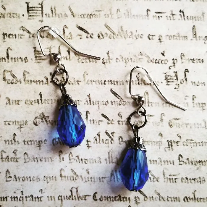 Royal Blue Vintage Earrings