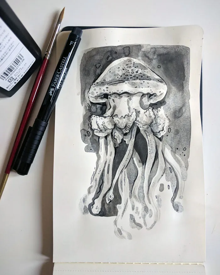 Since Childhood I Have Been Amazed By Nature Films, So I Dedicated My Inktober Drawings To David Attenborough (30 Pics)
