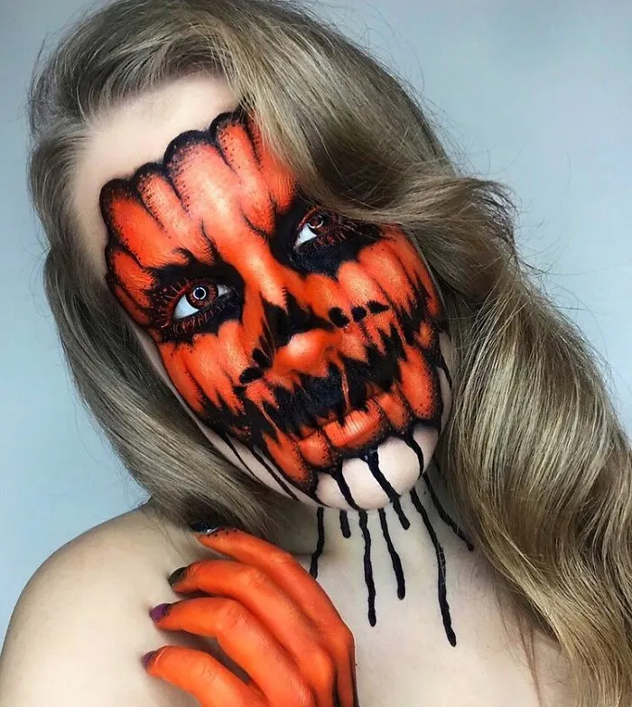 My Face And Body Are The Canvas On Which I Create Unique And Sometimes Scary Illusions Using Makeup (18 Pics)