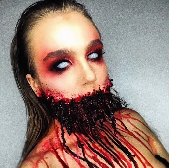 My Face And Body Are The Canvas On Which I Create Unique And Sometimes Scary Illusions Using Makeup (18 Pics)
