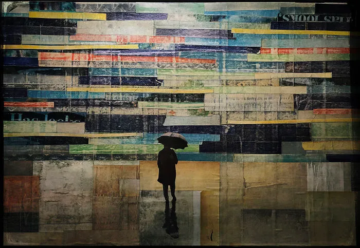 Meikelchurchcollage- Collage/Paper/Mixed-Media