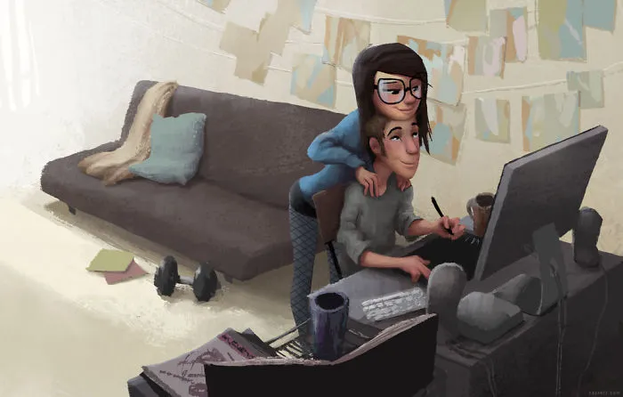 30 Idyllic Illustrations Of Love And Affection That Will Warm Your Heart