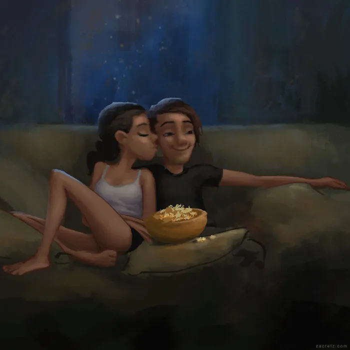 30 Idyllic Illustrations Of Love And Affection That Will Warm Your Heart