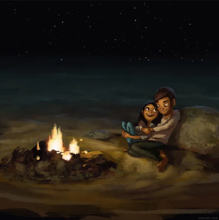30 Idyllic Illustrations Of Love And Affection That Will Warm Your Heart