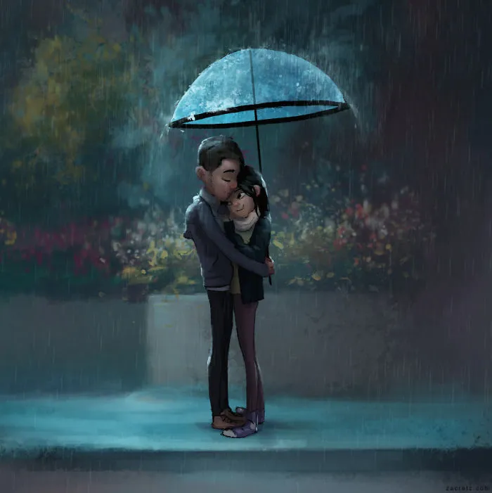 30 Idyllic Illustrations Of Love And Affection That Will Warm Your Heart