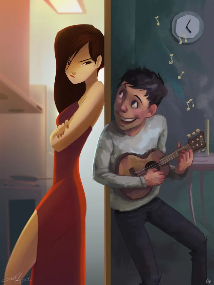 30 Idyllic Illustrations Of Love And Affection That Will Warm Your Heart