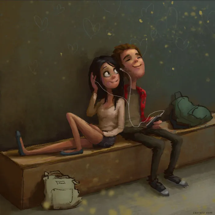 30 Idyllic Illustrations Of Love And Affection That Will Warm Your Heart
