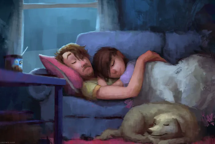 30 Idyllic Illustrations Of Love And Affection That Will Warm Your Heart