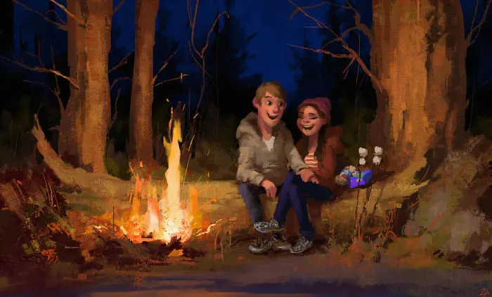 30 Idyllic Illustrations Of Love And Affection That Will Warm Your Heart