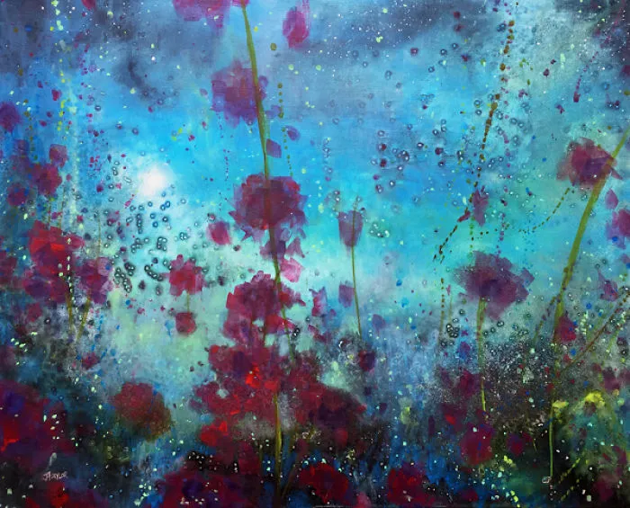 Wild Roses - Blue