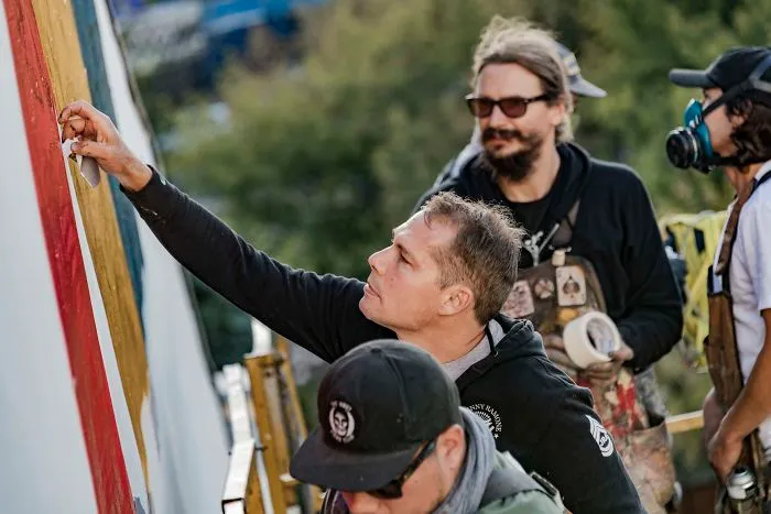 “Art Should Be Distributed Everywhere” By Shepard Fairey. Moscow. 2018