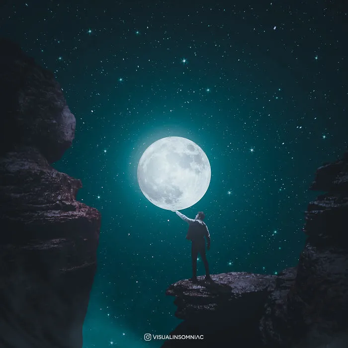 I Am A Selenophile That Expresses His Love To The Moon Through Art