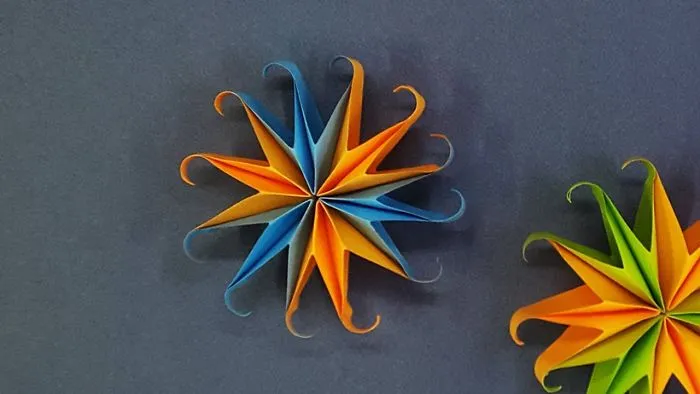 How To Make A Paper Snowflake For Christmas Decoration | Easy 3d Paper Star For Xmas