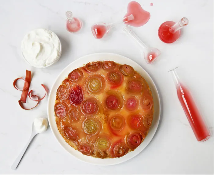 Rhubarb Upside-Down Cake