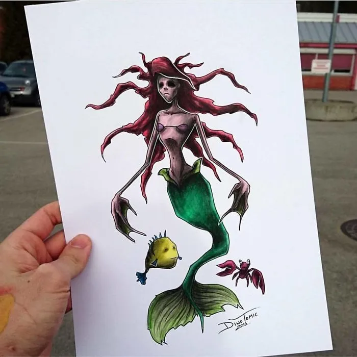Artist Creepyfies 31 Of Your Favorite Cartoon Characters And They Will Give You Chills